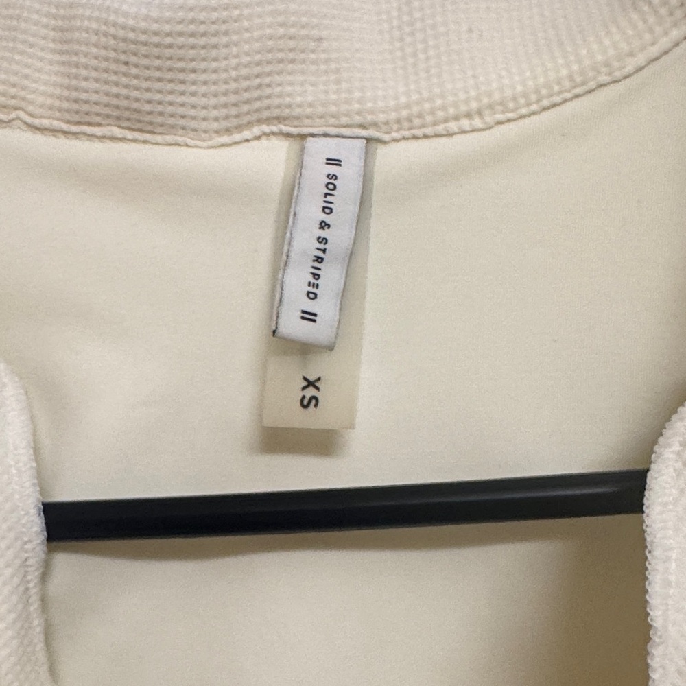 SOLID & STRIPED Ivory Collared Bodysuit - Picture 3 of 6